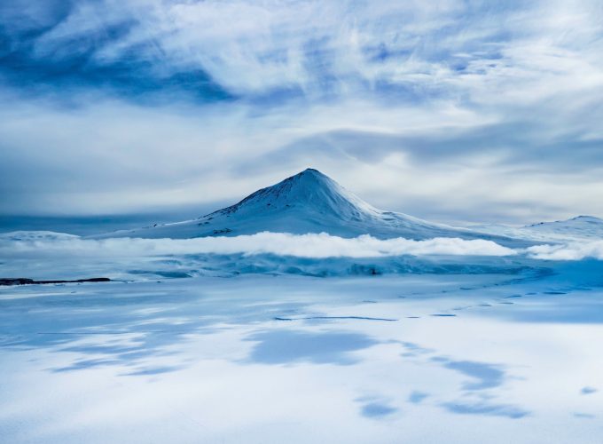 Wallpaper Erebus, Antarctica, volcano, snow, winter, 5k, Nature 3165911270